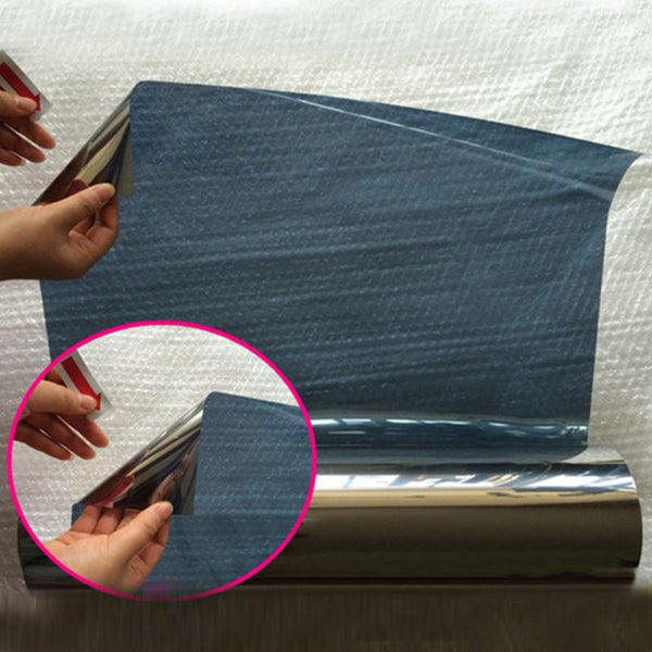 Window Glass Film One Way Mirror Silver Insulation