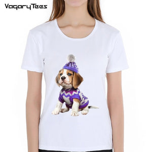 Cute 3D Dog Print T-Shir