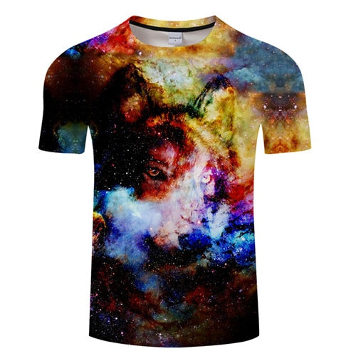 Cartoon Wolf t for Men