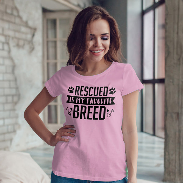 Rescued Is My favorite Breed T-Shirt