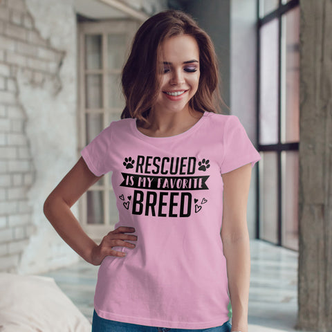 Rescued Is My favorite Breed T-Shirt
