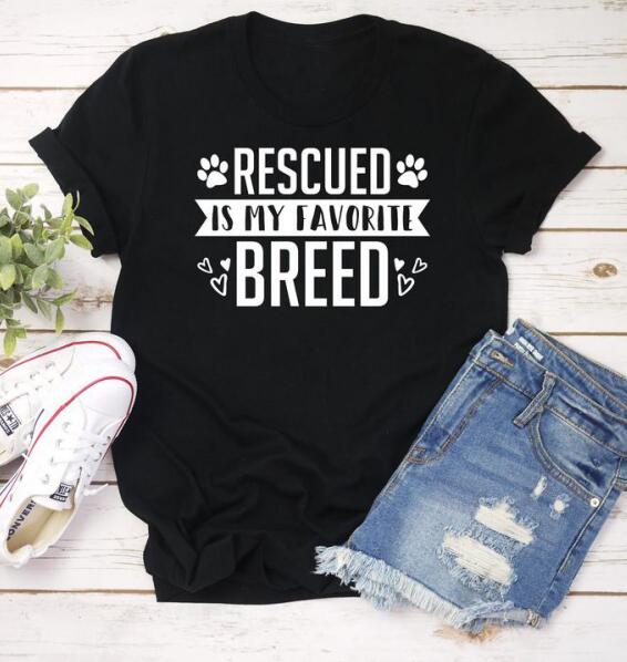 Rescued Is My favorite Breed T-Shirt