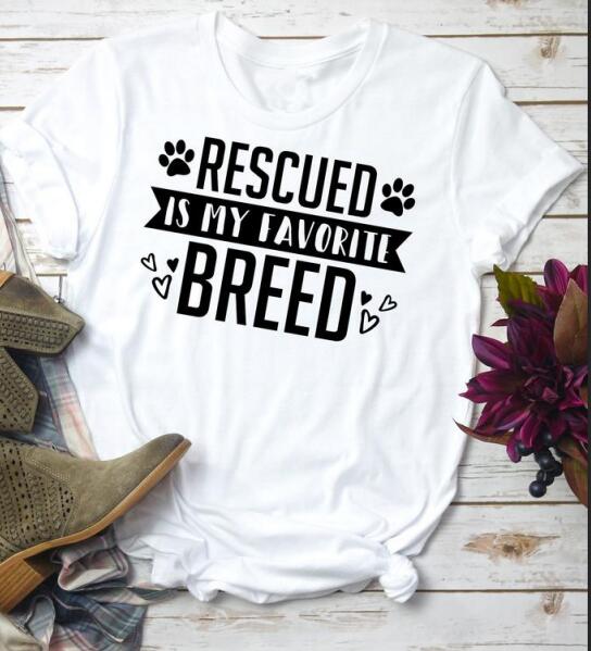 Rescued Is My favorite Breed T-Shirt